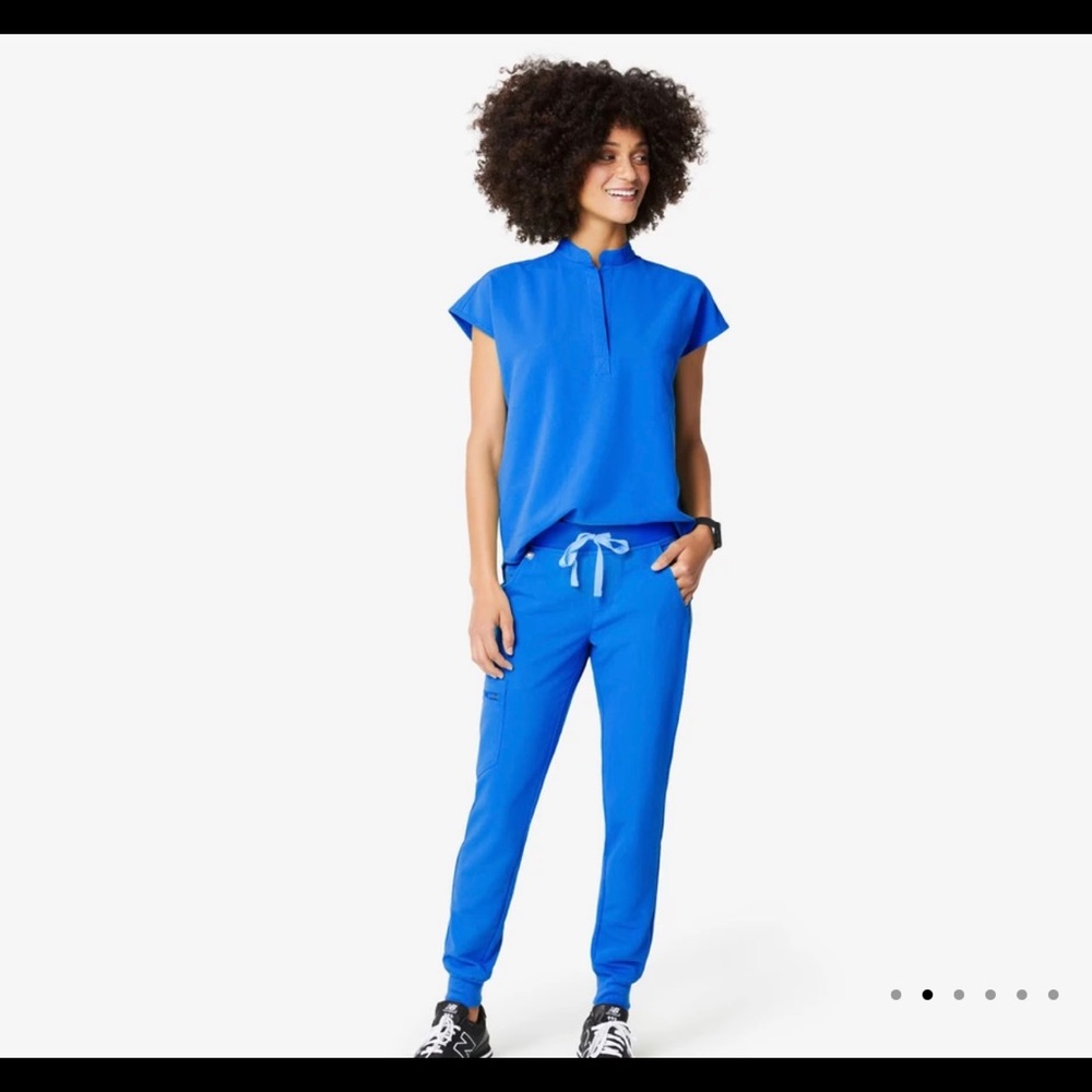 FIGS Zamora Jogger Scrub Pant M Royal Blue